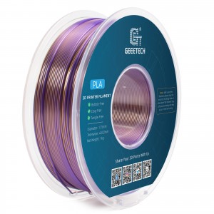 PLA Silk Dual 3D Printer Filament 1.75mm 1kg/roll (Gold +Purple )
